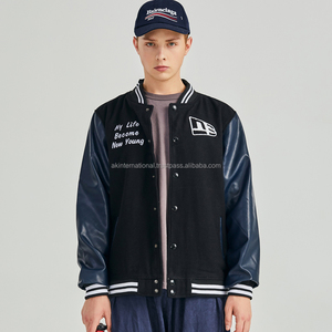 Uniforme de trabajo de alta calidad, chaqueta universitaria personalizada de talla grande, venta al por mayor y personalizada - Product Image 4