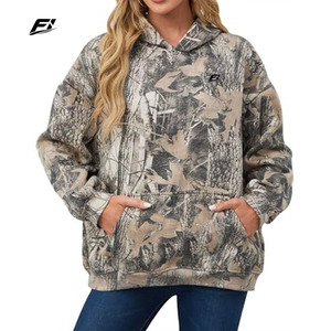 Sudadera con capucha OEM de invierno para mujer, de forro polar grueso, con estampado tie-dye y lavado ácido, estilo urbano y para exteriores, personalizada, B2B - Product Image 1