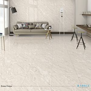 Carrelage de sol en porcelaine émaillée polie, surface marbrée, moderne, 600x600, carré, mat, décoration intérieure pour salon, personnalisable - Product Image 4