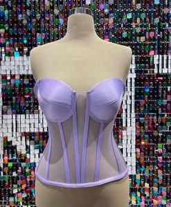 Vintage Women's Overbust Corset Tops Sexy Shapewear Breathable Eco-Friendly Leather for Plus Sizes <b>Tummy</b> <b>Control</b> Medium <b>Control</b> - Product Image 3