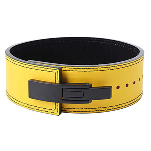 Soft Fabric High Quality Custom Logo Squat Powerlifting Weightlifting <b>Strength</b> Unisex <b>Training</b> Lever Belt Cowhide Breathable - Product Image 5