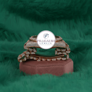 นาฬิกา Pragalbh Jewels ประดับเพชรสำหรับผู้ชาย ระบบออโตเมติก ตัวเรือนสแตนเลสสตีลสองสี นาฬิกาแบบสั่งทำพิเศษ - Product Image 4