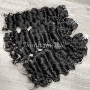 Producto superior de alta calidad Raw Vietnamita Vapor Birmano Rizado Trama Cabello humano virgen Listo para enviar Sin desprendimiento Sin enredos - Product Image 5