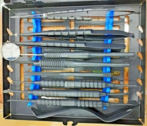 Kit de chirurgie buccale de qualité supérieure avec revêtement micro-céramique, instruments de greffe de tissus mous et de microchirurgie parodontale, certifié CE ISO - Product Image 3