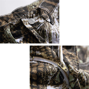 Men's Formal Cotton Chino Pants Custom Logo High Waist Straight Long Design for Business Casual Use Reflect Print Official Style - Product Image 3