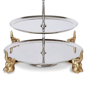 Support à gâteau de luxe en métal et céramique |   Cadre en aluminium avec plaques en céramique de qualité supérieure |   Présentoir Écologique pour Desserts, Cupcakes et Pâtisseries - Product Image 6