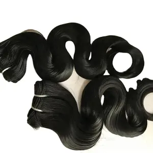 ロング32 "インドのヘアエクステンションバージン人毛エクステンションバンドル卸売キンキーカーリー生インドの髪横糸