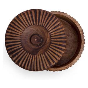 Chauffe-tortillas mexicain en bois, panier de service pour crêpes, panier à pain chaud, support pour chapati et roti, bol, plat à gratin avec couvercle - Product Image 6