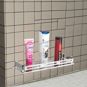 Étagère murale de salle de bain en acier inoxydable chromé de haute qualité, 15x6 pouces, support de rangement durable, organisateur mural, appartement - Product Image 2