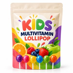 Sucettes multivitaminées sans sucre à marque privée, supplément nutritionnel quotidien, logo personnalisé, faible MOQ - Product Image 1