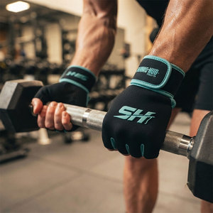 Gants de fitness pour hommes, respirants et ventilés, demi-doigts, pour la musculation, l'exercice sportif, avec étiquette privée personnalisée - Product Image 5