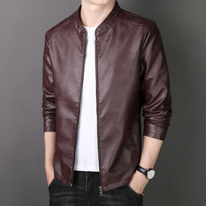 High Quality Custom Fashion <b>Winter</b> Stand Motorcycle <b>Jacket</b> OEM <b>Waterproof</b> Windproof Breathable Wholesale Men's Leather <b>Jackets</b> - Product Image 4