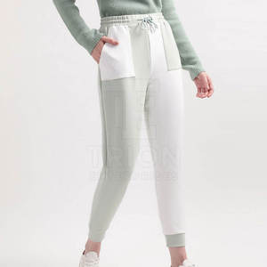 Pantalones Deportivos de Cintura Alta para Mujer, Largos hasta el Tobillo, con Cordón Ajustable, Cintura Elástica y Bolsillos, Corte Holgado Informal, 100% Algodón Tejido - Product Image 6