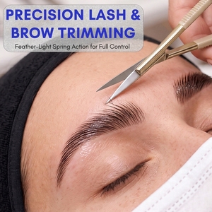 Tijeras de manicura My Lash Tools con resorte, estilo ruso, para cutículas, con acción de compresión por resorte, recortador de piel muerta, tijeras de belleza - Product Image 4