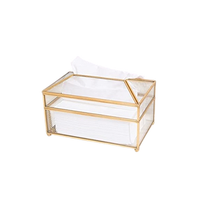 <b>Cube</b> Tissue Box Free Standing Square Design for Home Decor Traditional Chinese Style Metal Tissue Box Kitchen Tissue Box - Product Image 4