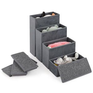 Scala per Cani a 4 Gradini con Contenitore, Capacità 200 kg, Velluto Olandese Comfort, Gradini 15"x6.5" + Altezza Gradino 6", Cucce e Mobili per Animali Domestici - Product Image 2