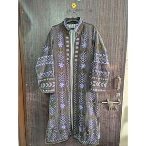 Chaqueta Larga de Terciopelo Suzani de Lujo, Acolchada, Transpirable, Tejida a Mano, Estilo Bohemio, con Cuello Alto y Bordado, para Mujer, Abrigo de Invierno - Product Image 6