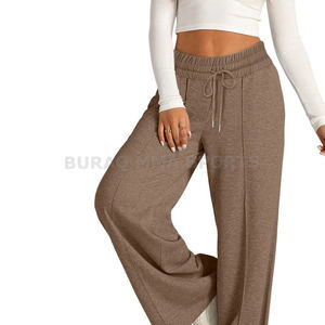 Pantalon de survêtement en polaire pour femme, longueur cheville, coupe régulière, décontracté, pour le sport, automne et hiver - Product Image 1