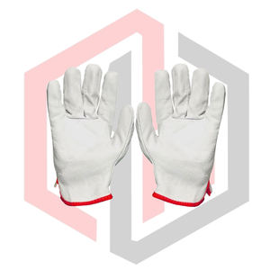 Gants de travail en cuir de mouton réfléchissants, usage général, haute résistance, résistants aux coupures, anti-chimiques, antistatiques, respirants, ajustables - Product Image 1