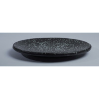 Assiette de service à steak en céramique empilable, moderne, haut de gamme, 26 cm, avec glaçure réactive mouchetée, pour restaurant, hôtel, café
