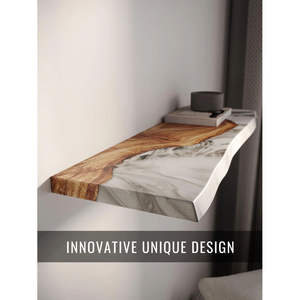 Étagères murales et de présentation en résine époxy RR Enterprises avec base en bois durable - Product Image 5