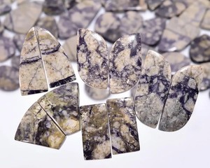 Lote de Cabujones de Jaspe Mixto, Piedras Preciosas Naturales Pulidas de Color Morado y Marrón, Venta al Por Mayor para Joyería - Product Image 1
