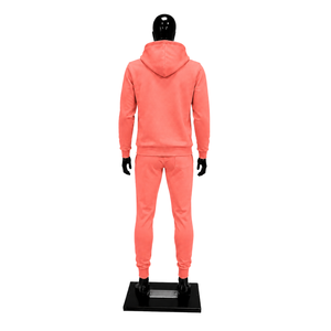 Conjunto Deportivo para Hombre, Color Coral, Sudadera con Capucha y Pantalones Jogger con Estampado Personalizado, Ropa Deportiva Informal, de Felpa, para Gimnasio y Entrenamiento, en Oferta - Product Image 2