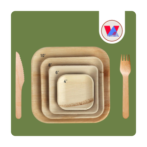 Platos Redondos de Hoja de Areca Catechu, Bandejas Compostables de Baja Humedad, Vajilla Ecológica, Platos Naturales para Buffet, Eventos y Barbacoas - Product Image 1