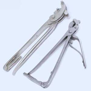 Premium Quality 2Pcs Veterinary Castration Forceps Set German Stainless Steel Heavy Duty Emasculator <b>Instruments</b> for Farm Animal - Product Image 3