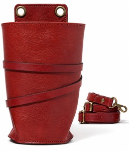 Étui à ciseaux en cuir PU rouge, organisateur de ciseaux avec ceinture, pochette à outils multi-poches pour coiffeurs et barbiers - Product Image 3