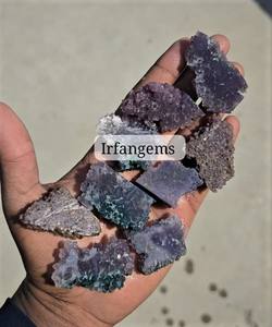 Tranches d'agate de raisin 100% naturelles faites à la main, pierres pour la fabrication de bijoux, 20-40mm, prix de gros, Irfan Gems du Rajasthan - Product Image 3