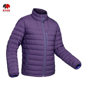 แจ็คเก็ตพัฟเฟอร์ดีไซน์สั่งทำพิเศษสำหรับผู้ชาย ยี่ห้อ Ryan Pro Gear พร้อมโลโก้สั่งทำพิเศษ ดีไซน์ ODM ลายเรียบ - Product Image 4