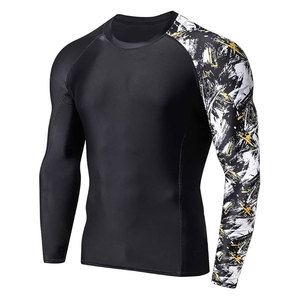 เสื้อฟิตเนสเนื้อผ้าบางเบา ทันสมัย คุณภาพสูง ระบายอากาศได้ดี แขนยาว ยอดนิยม ขายดี เสื้อออกกำลังกายผู้ชาย แรชการ์ด - Product Image 1