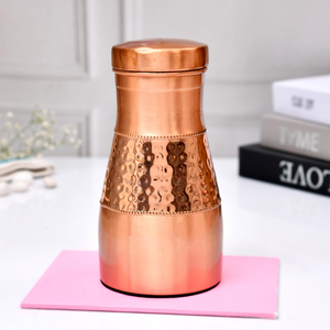 Fabricant en gros de carafes à eau en cuivre pur, bouteilles en cuivre de qualité supérieure en gros avec des bienfaits pour la santé ayurvédiques - Product Image 3