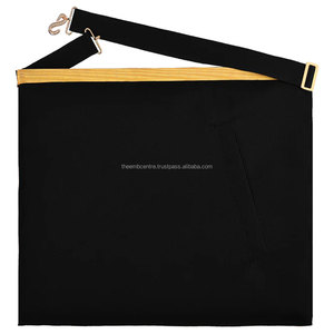 Grand tiller of Solomon AMD ผ้ากันเปื้อนเย็บด้วยมือสีทองแท่ง - Product Image 3