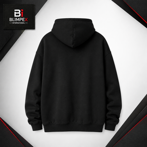 Heavy Weight 100% Cotton Customized Men's Winter Fleece Hoodie Zipper Pullover Terry Drop Shoulder Plain <b>Log</b> - Product Image 4