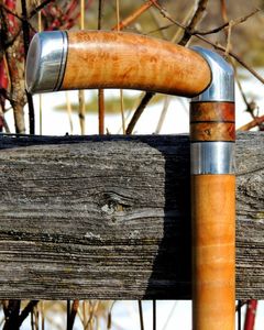 Hot Selling Premium Single-Point Waterproof Handcrafted <b>Rustic</b> <b>Wooden</b> Walking Stick Durable Cane - Product Image 3