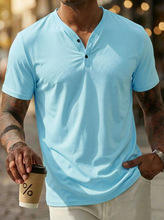 Summer Mens Fashion New Lightweight Breathable Stylish O-Neck Casual Blank Design Silk Screen Mens Leisure Sport <b>T</b>-<b>Shirt</b> - Product Image 5