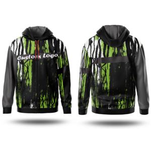 Sweat à capuche d'hiver personnalisé en coton 100% écologique pour hommes et femmes, avec impression numérique, design 3D et graphismes personnalisés - Product Image 4