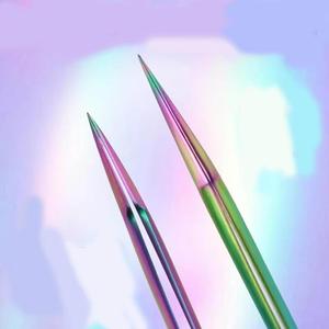 Pinzas de Precisión para Pestañas de Acero Inoxidable de 5.3 Pulgadas con Puntas Suaves de Color Arcoíris para Uso Estético - Product Image 6