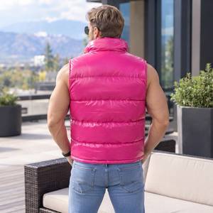 Chaleco de Cuero Genuino para Hombre, Chaleco de Invierno sin Mangas, Chaleco de Cuero Cálido, Ropa de Abrigo de Invierno para Hombre, Chaleco de Halloween - Product Image 6