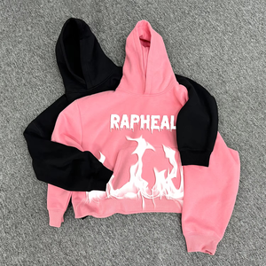 Prix de gros, meilleure qualité, sweat à capuche tendance avec impression sérigraphiée et strass, tissu polaire 100% coton, produit tendance, sweats à capuche FORTLEO - Product Image 1