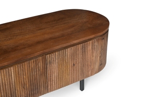 Meuble TV moderne à portes cannelées - Product Image 4