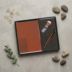 Aurelux RE039 Premium PU Leather A5 Multicolor Diary <b>Notebook</b> with Pen Keychain Office Use Custom Logo Corporate Gift <b>Set</b> - Product Image 3