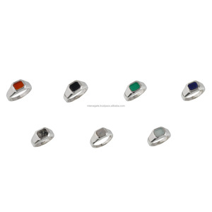 Original Luxury Crystal Wedding <b>Ring</b> <b>for</b> <b>Men</b> Premium 925 Sterling <b>Silver</b> Handmade Oval Square Pear Cut Religious Adjustable Gift - Product Image 4