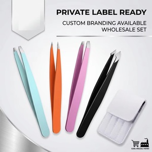 Pinzas para Cejas de Punta Inclinada de Diseño Personalizado Maclura Instruments, Estilo Clásico, Acero Inoxidable con Recubrimiento de Color, Duraderas y Ligeras - Product Image 5