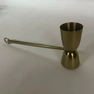 Jigger de Barra de Acero Inoxidable con Mango Largo y Acabado Dorado, Herramienta de Medición de Cócteles de Precisión con Agarre Fácil y Vertido Equilibrado - Product Image 5