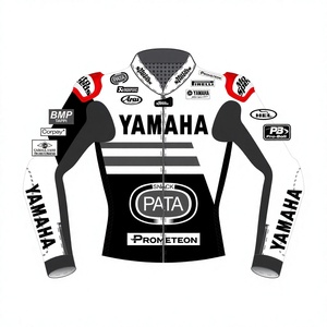 Chaqueta Jonathan Rea WSBK Ramaha, Hecha a Medida, Paneles Elásticos Flexibles, Ajuste Cómodo, Protección Contra Impactos CE - Product Image 1