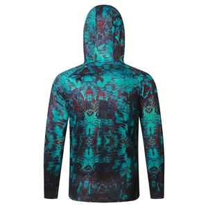 Sudadera con capucha de manga larga de ajuste cómodo para hombre, para pesca y caza, sudaderas con capucha para hombre, protección solar, ropa para exteriores, ligera - Product Image 4