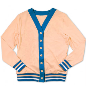 <b>Long</b> Sleeves College University Knitted <b>Cardigan</b> Sweater - Product Image 1